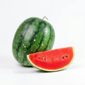 Juicy sliced fresh watermelon