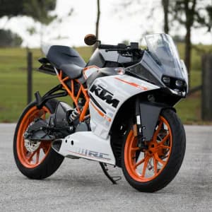 Modern high-speed racing motorcycle